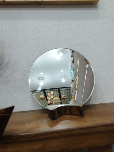 آینه روستیک چوبی (گردو)