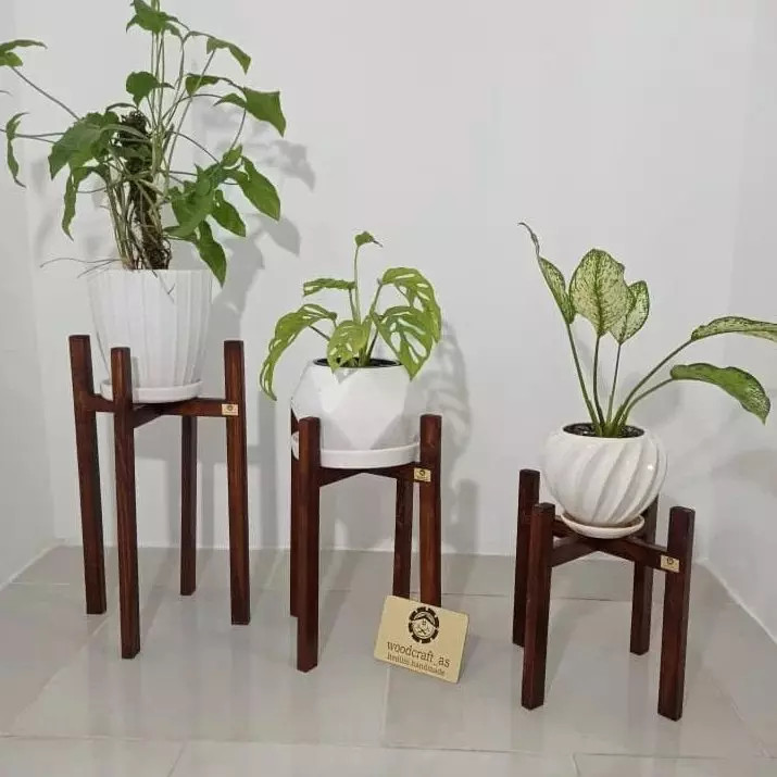 پایه گلدان ۳ تیکه (چوب نراد روسی درجه۱)